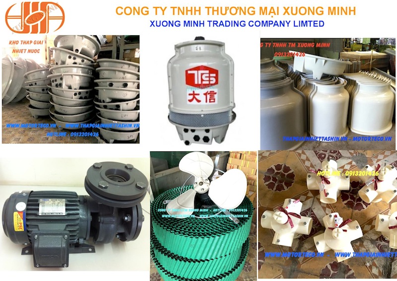 Công ty Xương Minh phân phối cánh quạt, vỏ bồn tháp giải nhiệt