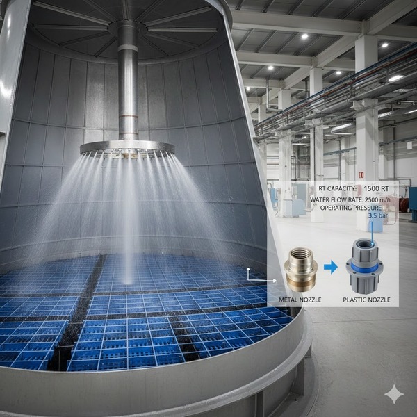 Hướng dẫn bạn cách chọn đầu phun nước tháp giải nhiệt phù hợp