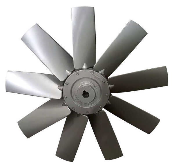 Cánh quạt hướng trục có kết cấu gọn nhẹ, tiêu thụ điện năng thấp