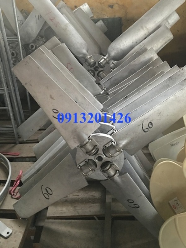 Cánh quạt nhôm đúc có độ cứng cao và chịu lực tốt