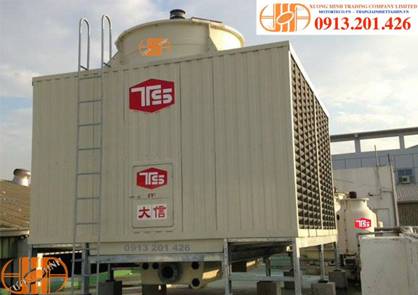 Tháp giải nhiệt dạng vuông có thiết kế đơn giản, dễ lắp đặt