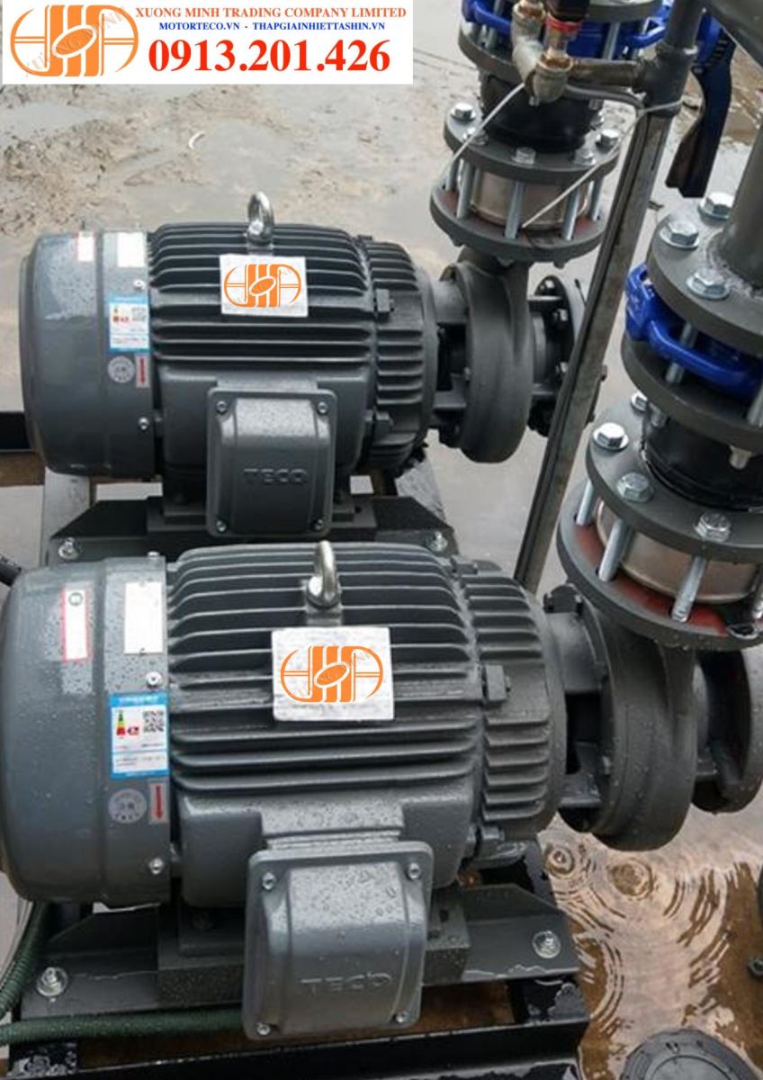 Máy bơm nước đang hoạt động
