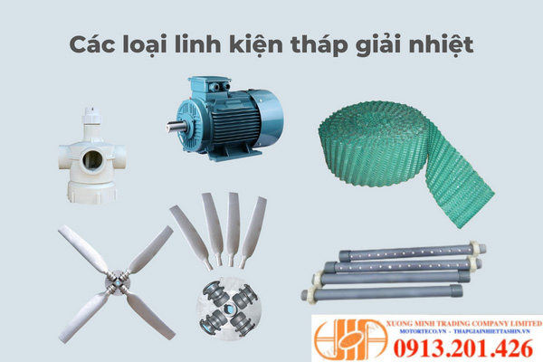 Các linh phụ kiện tháp giải nhiệt cơ bản